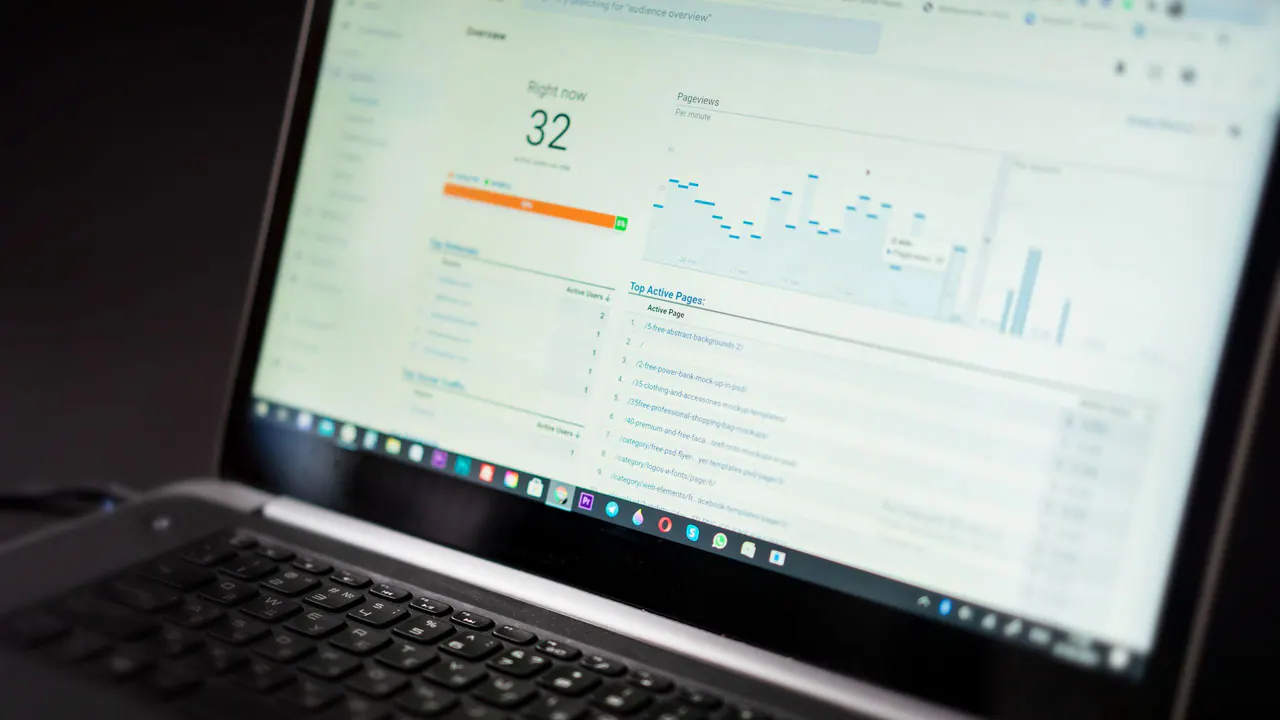 A marketing analytics dashboard