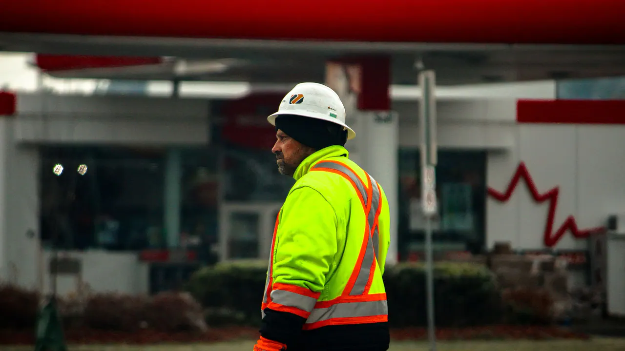 A hi-vis shirt with a printed logo