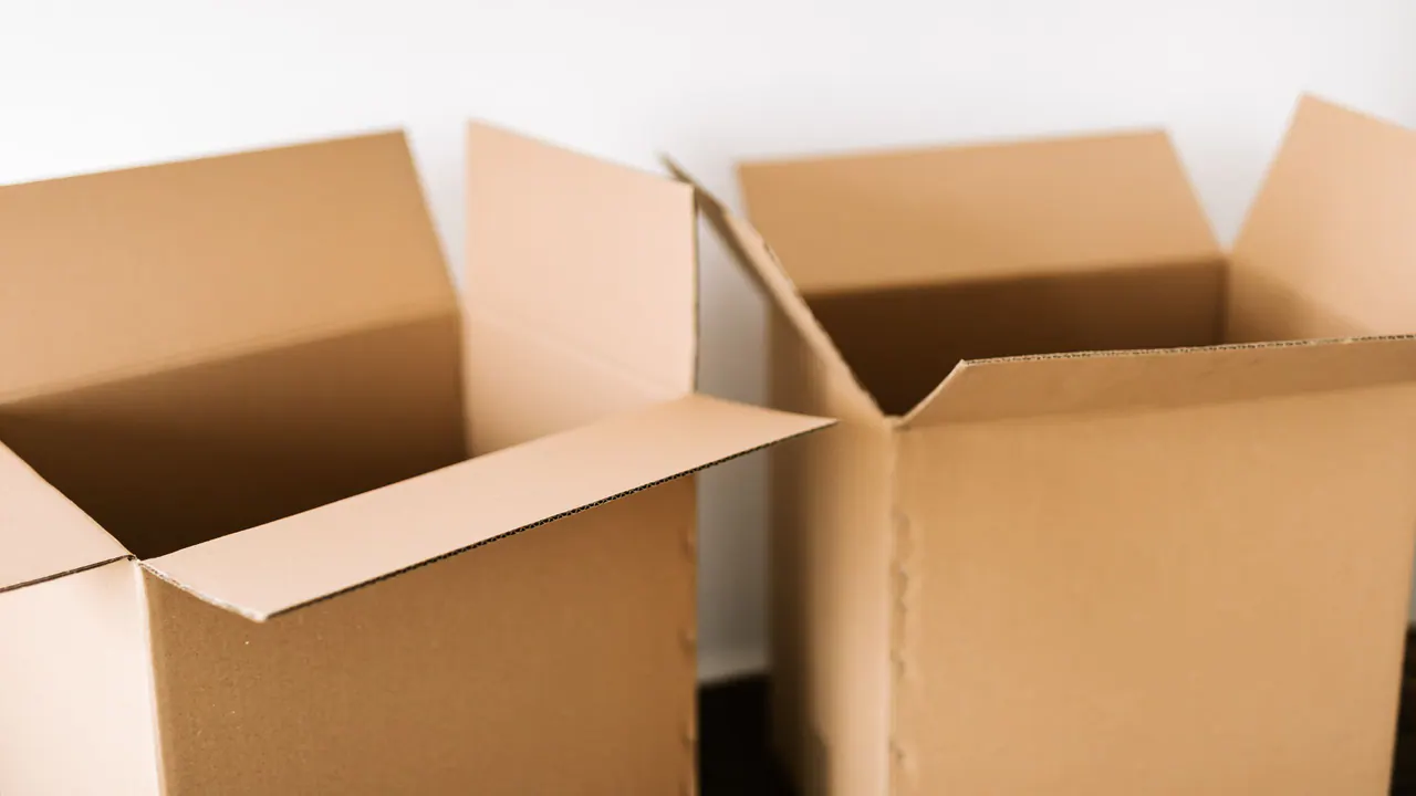 Packed boxes ready for delivery
